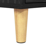 TV Cabinet Black Oak 150 x 30 x 45 cm Engineered Wood 879482