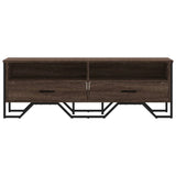 TV Cabinet Brown Oak 122x34x41 cm Engineered Wood 848583