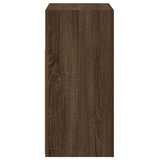 Sideboard with LED Lights Brown Oak 80x35x75 cm 815731