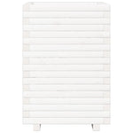 Garden Planter White 50x50x72 cm Solid Wood Pine 3282610