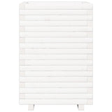 Garden Planter White 50x50x72 cm Solid Wood Pine 3282610
