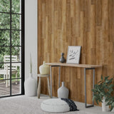ZNTS Wall Panels Wood Look Brown PVC 4.12 m² 3189144