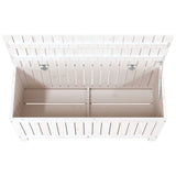 Garden Storage Box White 108x42.5x54 cm Solid Wood Pine 823830