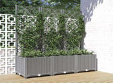 Garden Planter Light Grey 120 x 40 x 136 cm 153274