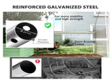 19.5 x 9.8ft Tunnel Greenhouse, with Accessories - White T3398P319954