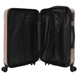 Suitcase with Lock 3 pcs Rose Gold 50 x 31 x 78 cm ABS Plastic 42006241