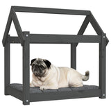 Dog Bed Grey 71x55x70 cm Solid Wood Pine 822204