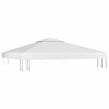 312074 2-Tier Gazebo Top Cover 310 g/m 3x3 m White