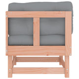 Corner Sofas with Cushions 2 pcs Solid Wood Douglas 825455