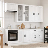 Kitchen Unit LUCCA 8 pcs White Engineered Wood 3438153