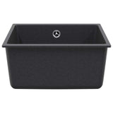 Kitchen Sink Single Basin Granite 43 x 46 x 20 cm Graphite 42053764