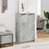 Shoe Cabinet Concrete Grey 59x35x100.5 cm Engineered Wood 811443