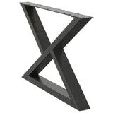 Coffee Table Legs 2 pcs Anthracite 70x cm Steel 4012714