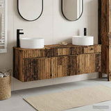 Bathroom Cabinet Set 3 pcs Old Wood 49 x 44.5 x 65.5 cm 3405785