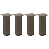 Coffee Table Legs 4 pcs Natural Steel 42-44 cm Steel 4012467