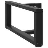 Coffee Table Legs T-Shaped 2 pcs Black 60x25x cm Steel 4013012