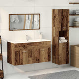 3 Piece Bathroom Furniture Set Old Wood Engineered Wood 3328591
