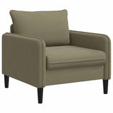 XL Armchair Khaki Velvet 42043545