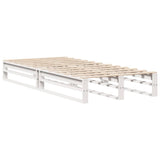 Bed Frame without Mattress White 75x190 cm Small Single Solid Wood Pine 3306511