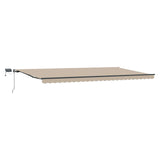 Retractable Awning Beige 600 x 300 cm Fabric 3331642
