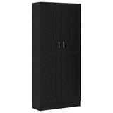 Book Cabinet Black Oak 82.5 x 30.5 x 185 cm Engineered Wood 3394793