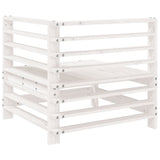 Garden Corner Sofas 2 pcs White Solid Wood Pine 825633