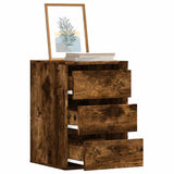 Corner Chest of Drawers Smoked Oak 40x41x58 cm Engineered Wood 852838