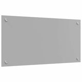 Kitchen Backsplash 2 pcs Light Grey 80 x 40 cm Tempered Glass 3415449