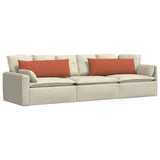 Sofa Pillows 2 pcs Red Orange 120 x 40 cm Corduroy Fabric 42013824