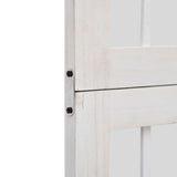 Room Divider 5 Panels White Solid Wood Paulownia 358792