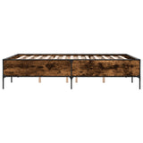 Bed Frame without Mattress Smoked Oak 140x200 cm 3279799