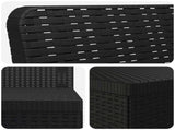 7-Seater Garden Sofa Rattan Look PP Anthracite 3444138