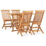 Outdoor Dining Set Natural teak Teak wood Medium Foldable 3059981