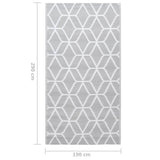 Outdoor Carpet ARAKIL Grey 190x290 cm PP 310423