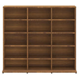 CD Cabinet Brown Oak 100x23x89.5 cm Engineered Wood 815485