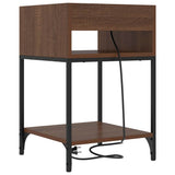 Bedside Cabinet 2 pcs Brown Oak 40 x 40 x 61 cm Engineered Wood 859479