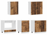 Kitchen Unit LUCCA 5 pcs Old Wood Engineered Wood 3438263