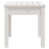 Garden Bench White Solid Pine Wood Small Garden Bench 823991