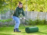 63 L Heavy Duty Water Or Sand Filled 30cm Garden Steel Lawn Roller Drum - Dark Green T3398P325124