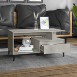 Coffee Table Concrete Grey 90x49x45 cm Engineered Wood 819624