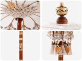 Balinese Parasol Cream 95 x 95 x 260 cm Cotton and solid wood 3356909