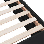 ZNTS Bed Frame without Mattress Black 120x200 cm 3280931