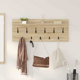 Wall-Mounted Coat Rack with Shelf Sonoma Oak 100 x 40 x 12 cm 874445