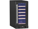 19 Bottle 5-18&degC Wooden Rack Wine Fridge - Black T3398P329437