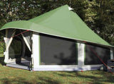 Tipi Tent with Roof Green 404 x 370 x 270 cm Taffeta 42000963