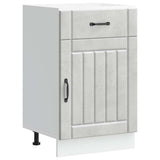 Kitchen Base Cabinet Lucca Concrete Grey Engineered Wood 853721