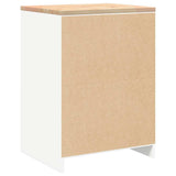 Garage Storage Cabinet White 60x51x85 cm Solid Wood Pine 860571