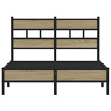 Bed Frame without Mattress Sonoma Oak 120x200 cm Engineered Wood 4017252