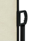 Retractable Side Awning Cream 220x500 cm 4004475