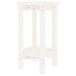 ZNTS Coffee Table White Ø 40x60 cm Solid Wood Pine 822358